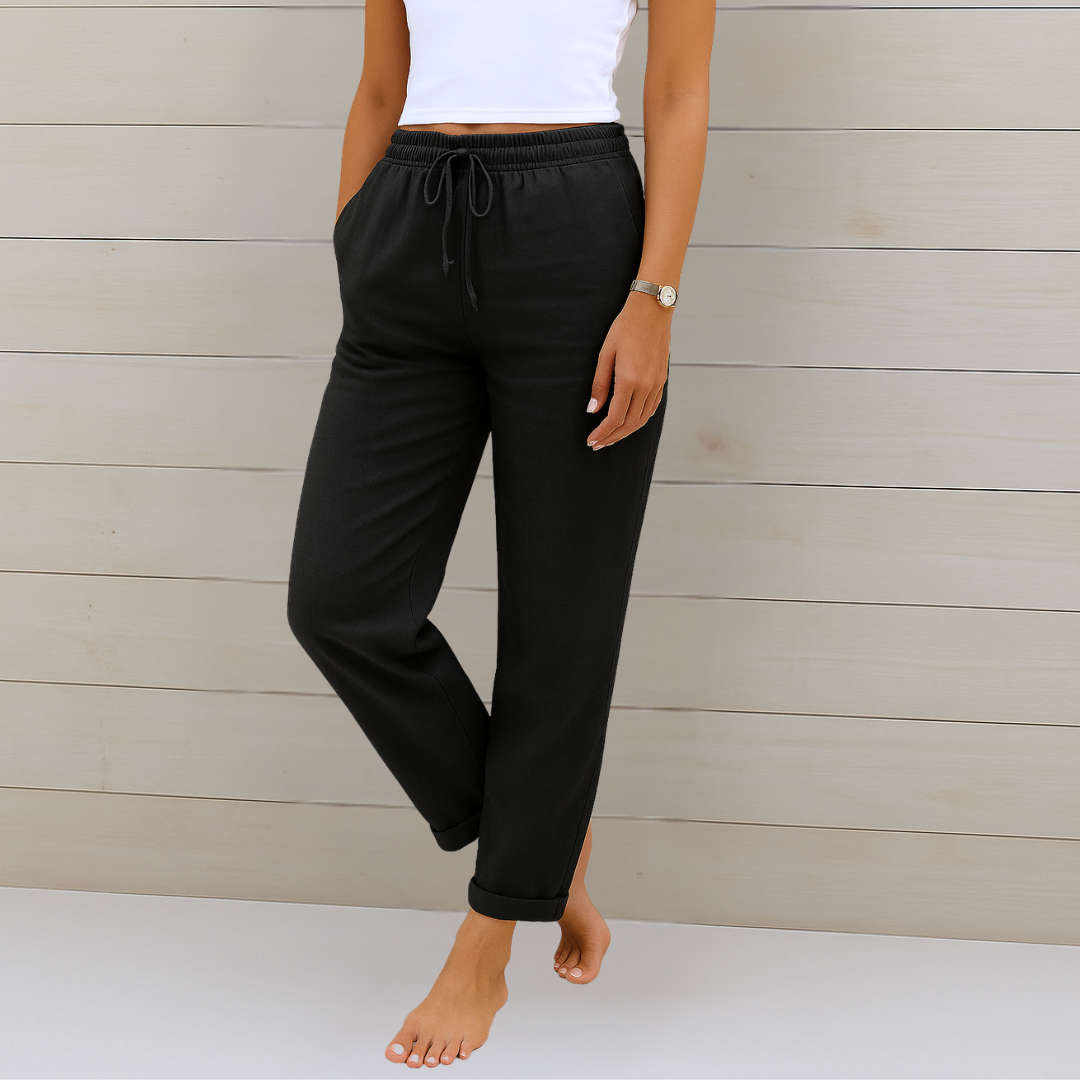 Maylora | Premium Breathable Linen Stretch Trousers