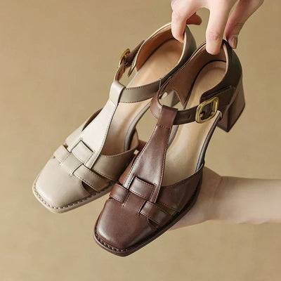 Michela Square-Toe Sandals