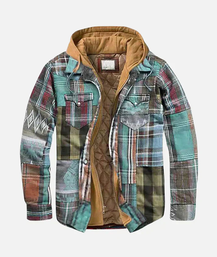 Jamie | Patchwork checked jacket