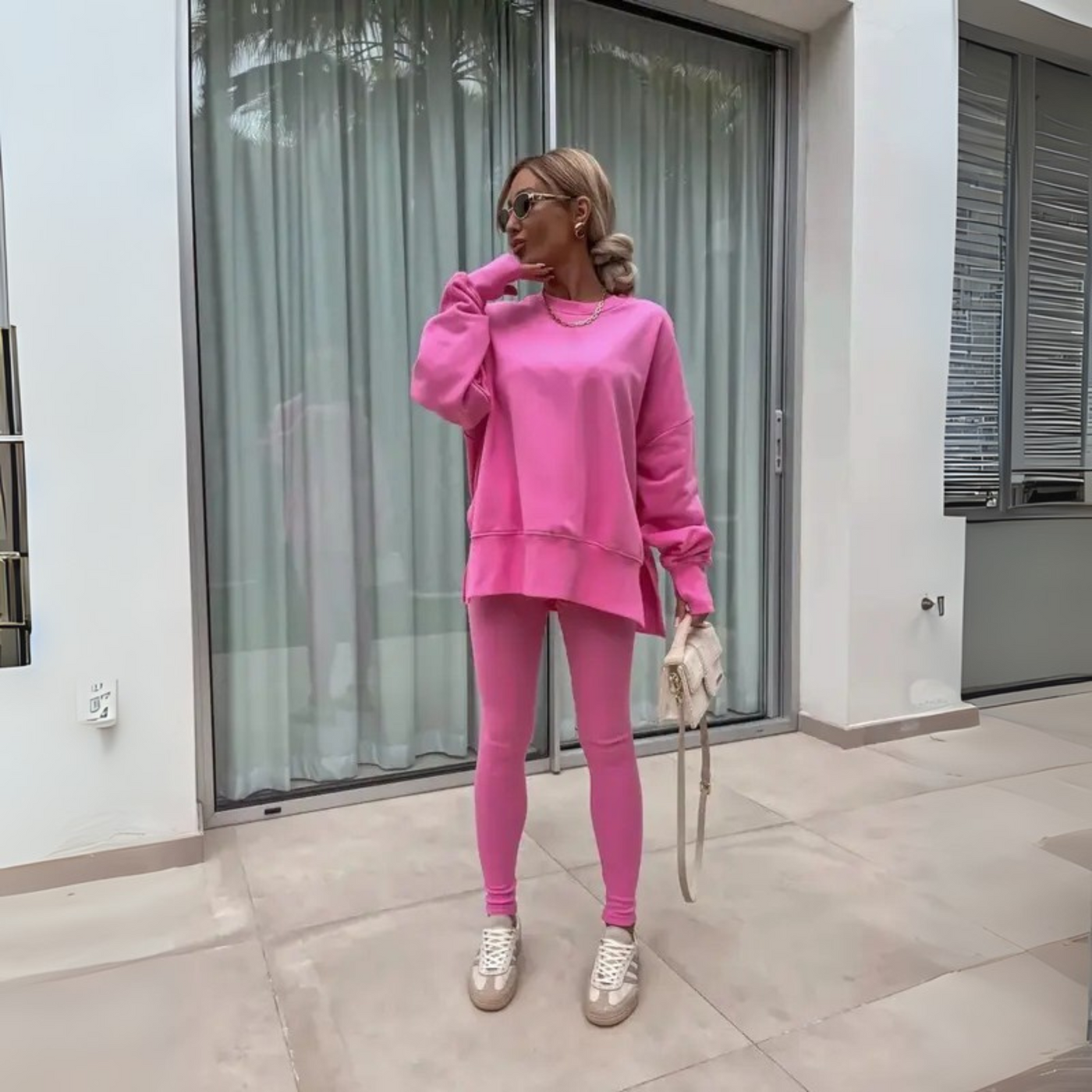 Greta | Casual Long Sleeve Sweatshirt and Pants Set