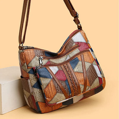 Serena | Mosaic leather handbag