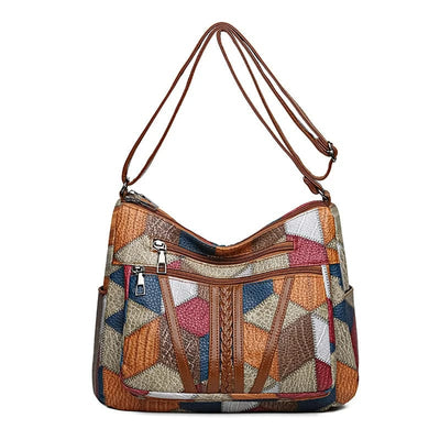 Serena | Mosaic leather handbag