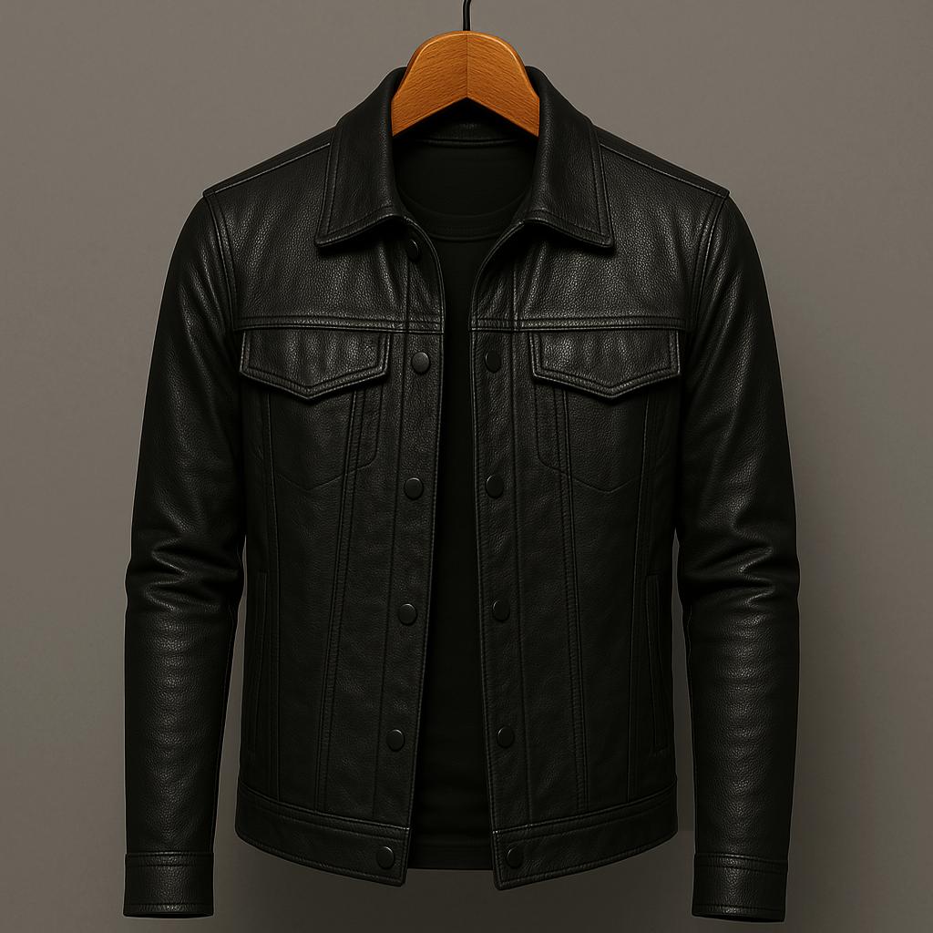 Freddie | Premium Leather Jacket in Motorcycle Style