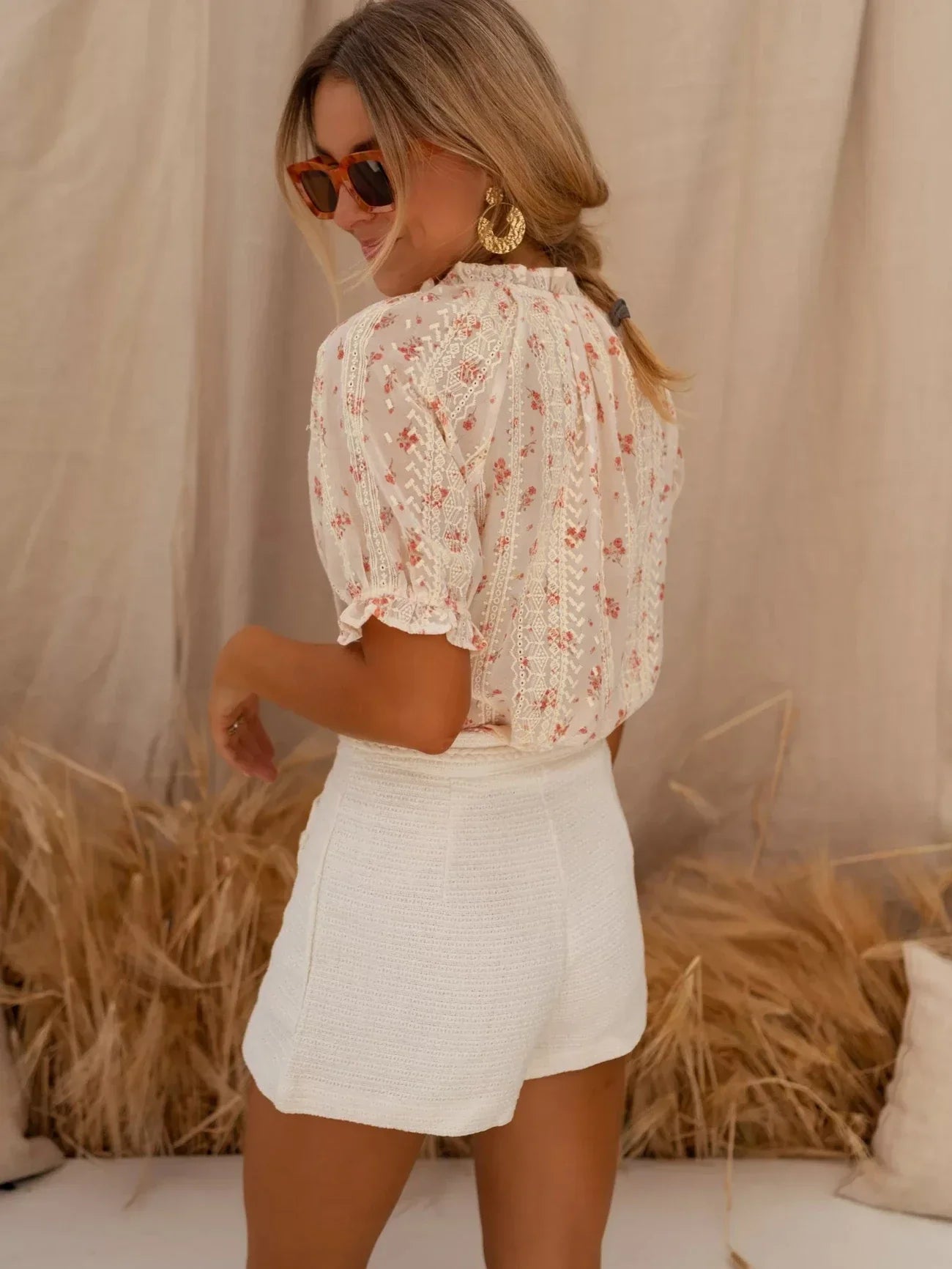 Elina | Floral Print Blouse for Women