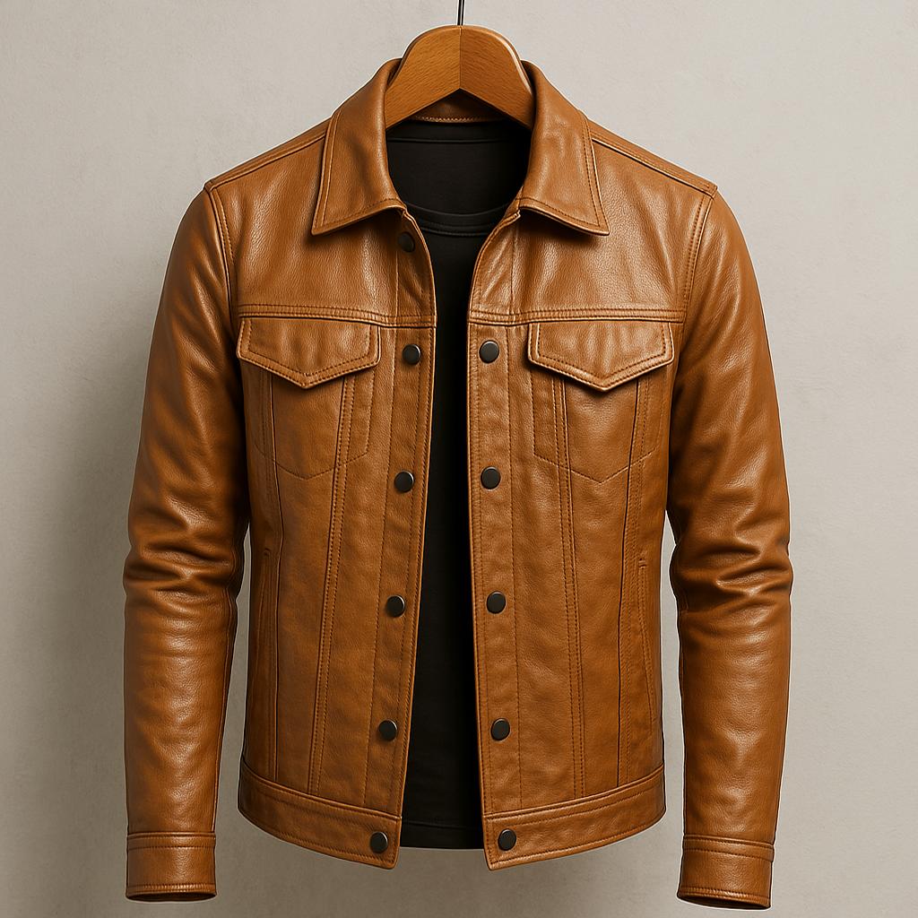 Freddie | Premium Leather Jacket in Motorcycle Style