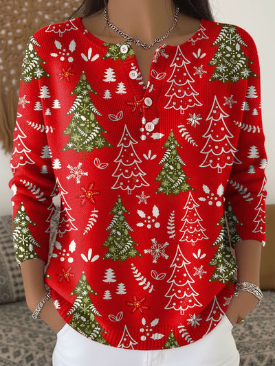 Sofie | Christmas Sweater with Buttons