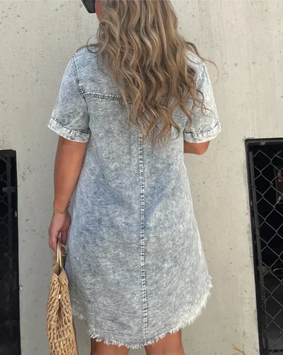Brisella | Denim Shirt Dress