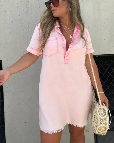 Brisella | Denim Shirt Dress